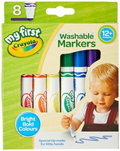 CRAYOLA MyFirst Washable Markers - Assorted Colours (Pack of 8)