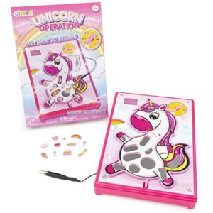 abeec Unicorn Operation - Unicorn Operation Game For Girls - Kids Board Games - Unicorn Toy For Girls – Remove The Body Parts Or Face The Buzzer - Unicorn Gifts For Girls - Board Games For Girls