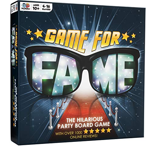 Game For Fame - The Hilarious Party Board Game - Easy to Play Fun Challenges - Family Board Game - Ideal for Holidays or Christmas