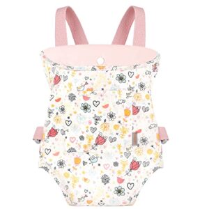 GAGAKU Doll Carrier Soft Cotton Front and Back Carrying with Adjustable Straps for Baby 2-4 Years Old