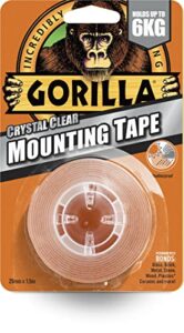 Gorilla Double Sided Mounting Tape Clear 1.5m