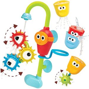 Yookidoo Baby Bath Toy- Spin 'N' Sort Spout Pro- 3 Stackable Cups