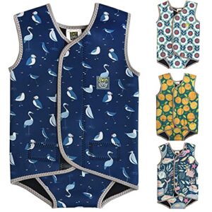 Swim Cosy Baby/Toddler Wetsuit Vest with UPF50 - Neoprene Wrap around design for Boys/Girls 0-3 years - Unicorns