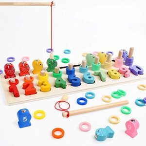 Veluoess Wooden Montessori Stacking Toy