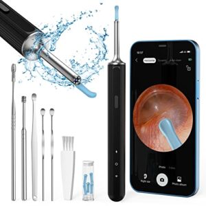 Ear Wax Removal Kit Otoscopes Visual Earwax Removal Camera 1080P FHD WiFi Wireless Ear Cleaner with 6 LED Light for Adults