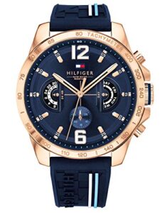 Tommy Hilfiger Analogue Multifunction Quartz Watch for Men with Silicone
