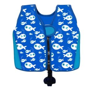SwimBest Swim Vest - Swim Jacket/Buoyancy Aid with Safety Strap for ages up to 7 years old with Removeable Floats