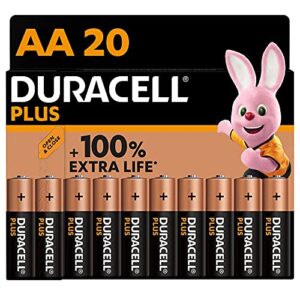 Duracell Plus AA Alkaline Batteries [Pack of 20]