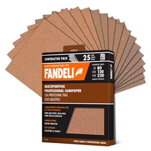 Fandeli | Multi-Purpose Sanding Paper | Assorted Grits (80