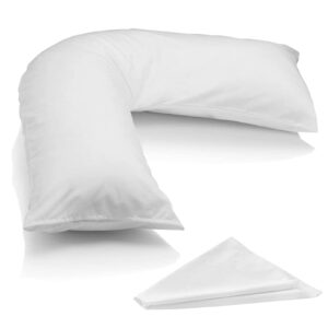 MH Home V Pillow With Pillowcase - Orthopedic Supportive Pillow For Neck