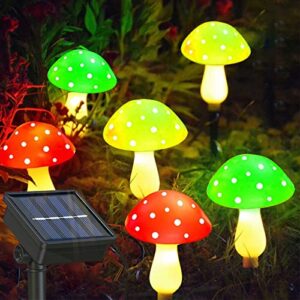 Timiyou Mushroom Solar Lights Outdoor Garden