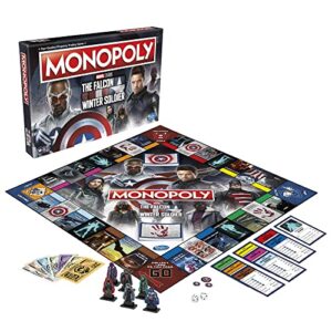 Monopoly: Marvel Studios' The Falcon and the Winter Soldier Edition Board Game for 2-6 Players for Ages 14 and Up