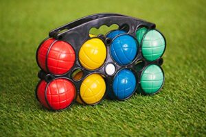 Hillington Colourful Plastic Boules Water Filled French Pétanque Bowls Fun Garden Game Set For All Ages and Skills