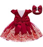 keaiyouhuo 0-6T Baby Girls Lace Backless Tulle Princess Dresses Embroidered Pageant Party Fly Sle...