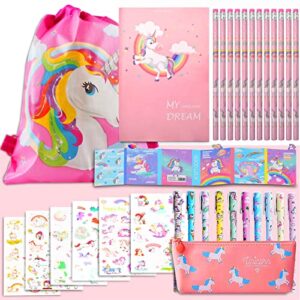 Unicorn Stationery Set with Notebook A5 and Pencil Case