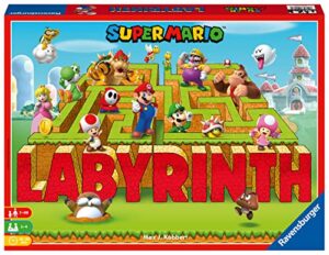Ravensburger Super Mario Brothers Labyrinth - Moving Maze Family Board Game for Kids Age 7 Years Up - 2 to 4 Players