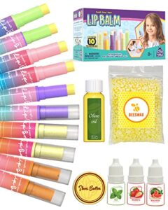 Purple Ladybug Lip Balm Making Kit for Girls Age 8+ - Make Your Own Lip Balm Set - Great 8 Year Old Girl Gifts - Unique Birthday Gifts for Girls Age 9 10 11 12 +