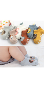 Exemaba Baby Ankle Non Slip Grips Socks