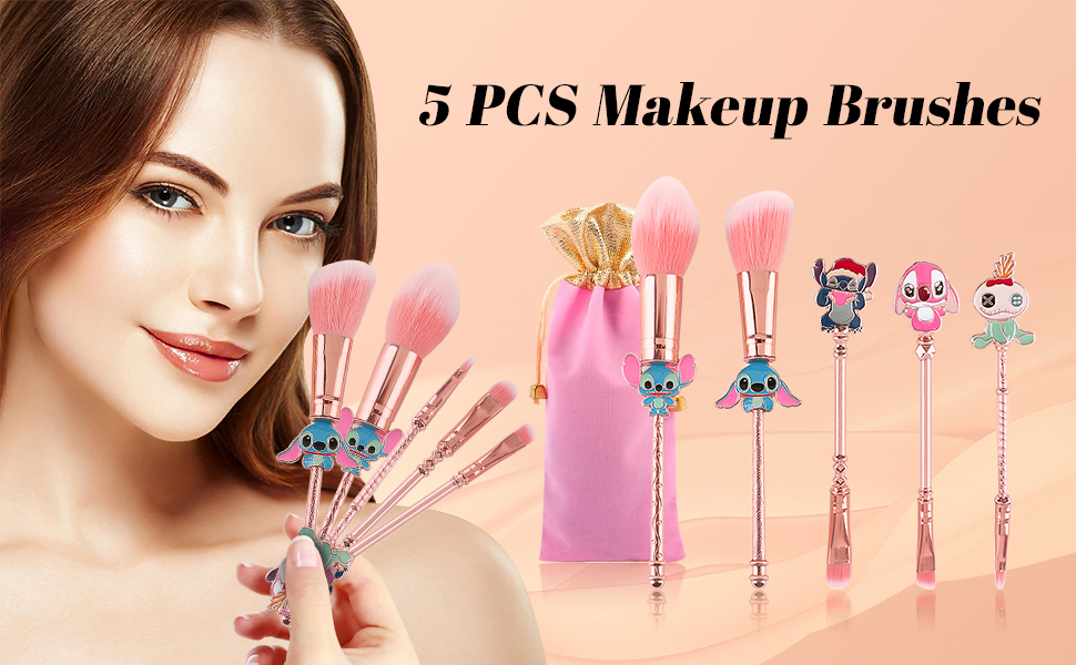 5 PCS Stitch Makeup Brushes
