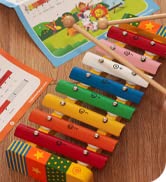 Bee Smart Wooden Tea Set - 17 Piece | Kids Pretend Afternoon Tea Party Playset with Cake, Stand, ...