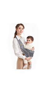 baby sling-grey