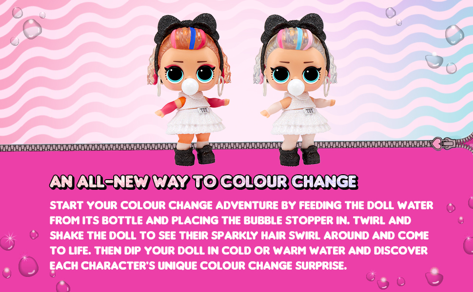 LOL Surprise Glitter Colour Change Dolls MGA