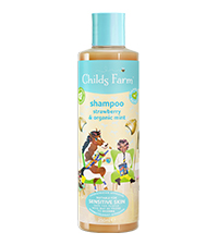 Shampoo, strawberry and organic mint