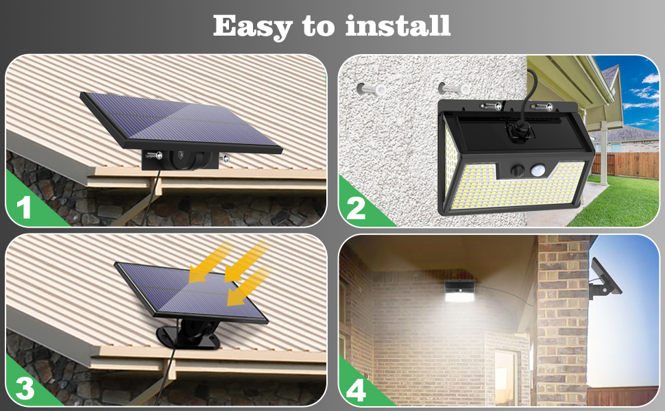 solar security lights outdoor motion sensor