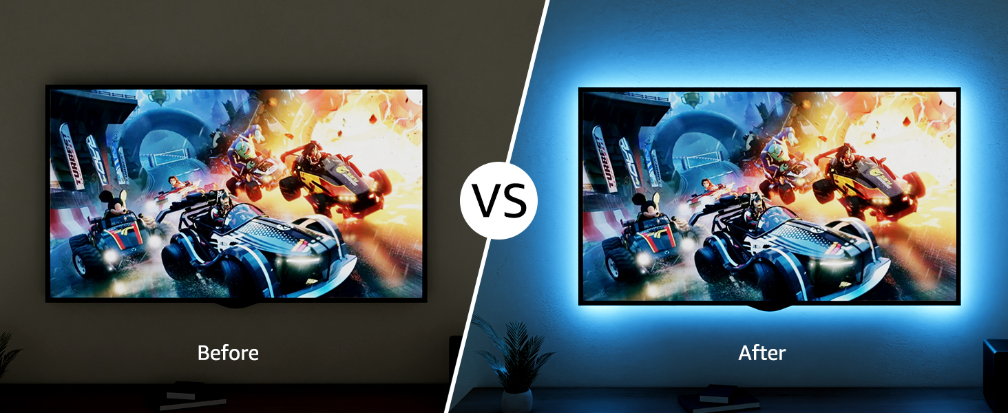 LED TV Backlights 2M USB Strip Light