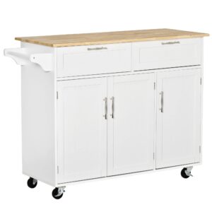 HOMCOM Kitchen Island Utility Cart