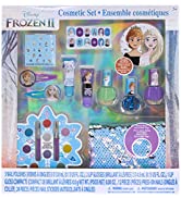 Disney Frozen 2 - Townley Girl backpack Cosmetic makeup Set, Includes: Lip Gloss, Hair Bows, Nail...