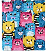 ANHOPE Dinosaur Throw Blanket Soft Lightweight Plush Flannel Fleece Blanket with Animal Dino Prin...