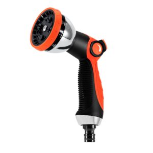 Garden Hose Pipe Spray Gun - 10 Adjustable Patterns Hose Head Heavy Duty Water Sprayer Nozzle for Car Washing