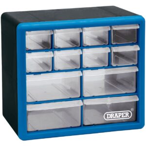 Draper 12014 Plastic Organiser with 12 Drawe