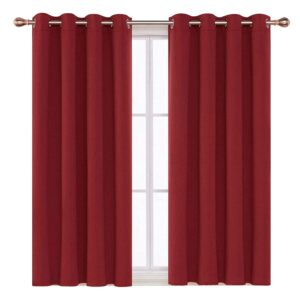 Home In Style 4U Blackout 100% Thermal Eyelet Curtains for Bedroom and Living room with Tie Back (90" x 54"