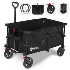 Sekey Folding Wagon with 220LBS Large Capacity