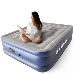 KAYMAN Double Airbed with Built in Pump - Queen Size
