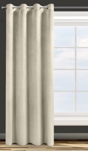 Eurofirany Design91 ROSA Soft Plain Opaque Velvet Curtain with Eyelets - 1 Unit