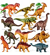 TOEY PLAY 3 in 1 Animal Figures, Sea Animals Creatures Toys, Wild Jungle Zoo Safari Animals, Dino...