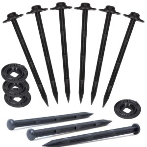 GARDENIX® Pack of 10 RandPEG & PAD Securing Pegs Landscape Fabric Peg for Weed Fabric Ground Sheet Cover and Lawn Edging