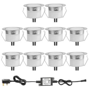 RGBW Led Decking Lights Waterproof IP67 Ø31MM - Lighting for Terrace/Patio/Path/Wall/Garden/Decoration