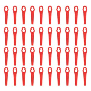 Annadue 40Pcs Plastic Cutters Blades Replacement for Cordless Grass Trimmer Strimmer
