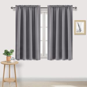 DWCN Rod Pocket Blackout Curtains for Bedroom Thermal Insulated Curtains Energy Saving Window Treatment Curtain Drapes for Living Room