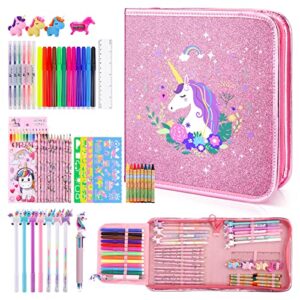JYPS 56PCS Lovely Kids Art Set for Girls