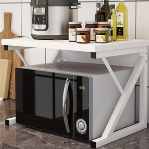 Rainbow Tree 2-Tier Microwave Oven Rack with Shelf for Kitchen