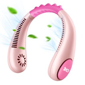 Urmaxs Portable Neck Fan for Kids 3+1 Speeds 360°Airflow