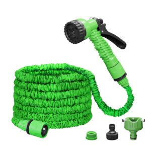 Garden Hose Expandable Hose Pipes with 7 Modes Water Spray Gun Garden Hose Reel Hose Pipe Spray Gun for Garden (50FT)
