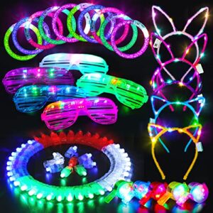 Light Up Toys Party Bag Fillers for Kids - Glow Party Supplies 65 Pack Led Birthday Party Favors for Kids Boys Girls