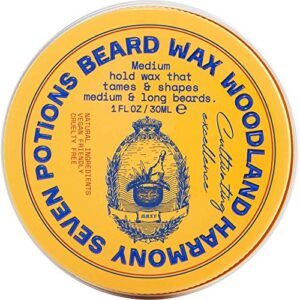 Seven Potions Beard Wax for Men — Medium Hold Styling Wax to Shape And Nourish Your Beard — All-Natural