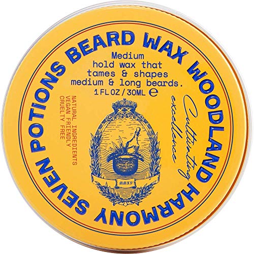 Seven Potions Beard Wax for Men — Medium Hold Styling Wax to Shape And Nourish Your Beard — All-Natural